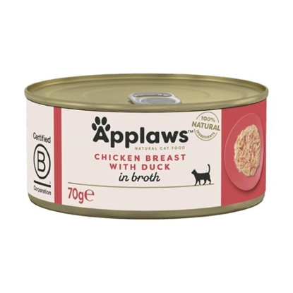 Picture of Applaws 100% Natural Wet Cat Food, Chicken with Duck 70gr